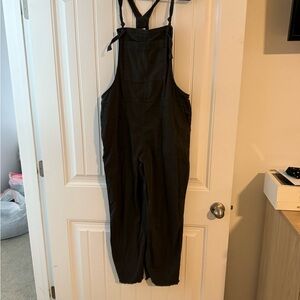Aerie Black Overalls